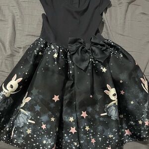 Enchanting Black Starry Night Kids Costume